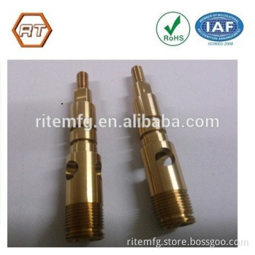 Rite mfg CNC machining brass turned metal parts